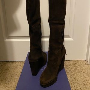 Stuart Weitzman Suede Knee High Boots